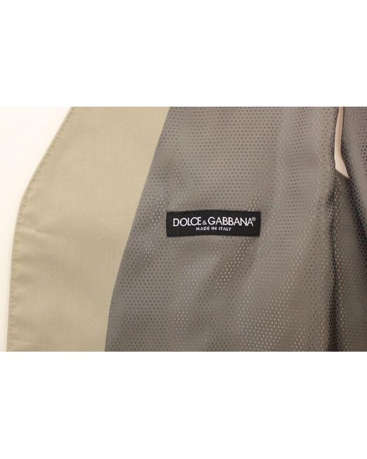 Dolce & Gabbana Blue Elegant Cotton Dress Vest for men