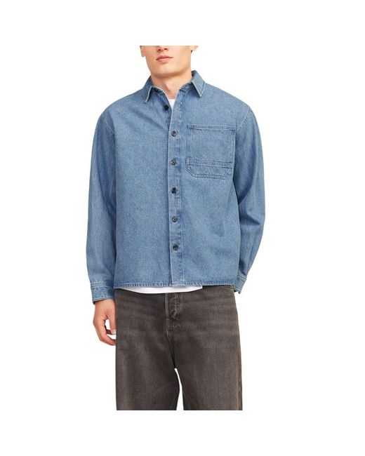 Jack & Jones Light Blue Denim Shirt for men