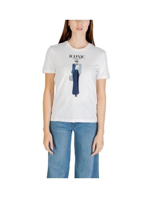 ONLY Blue Organic Cotton T-Shirt