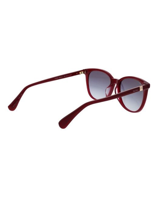 Max Mara Multicolor Burgundy Acetate Sunglasses