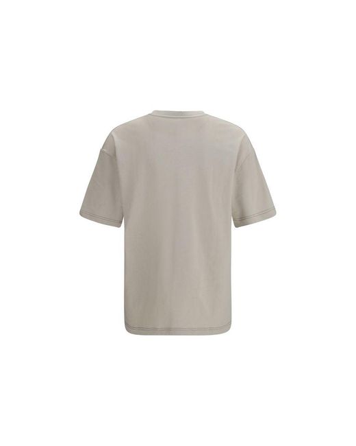 Lemaire Gray Beige Cotton T for men