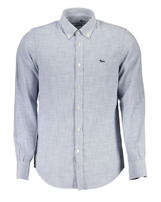 Harmont & Blaine Blue Elegant Light Cotton Shirt For for men