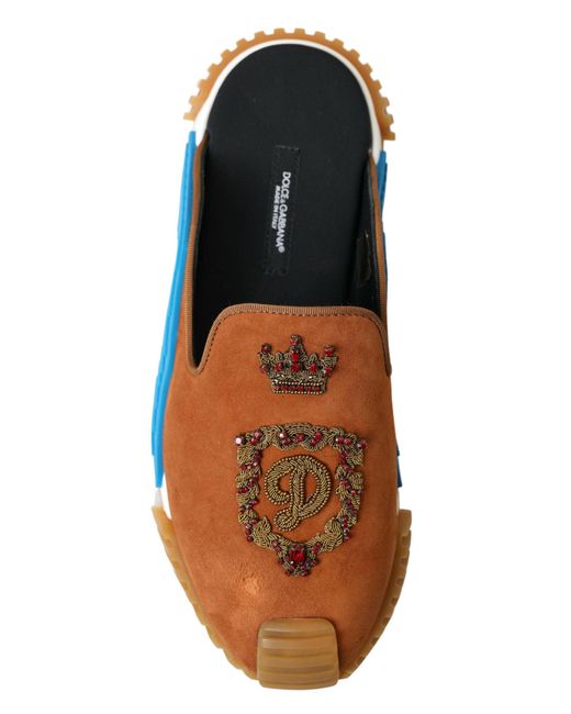 Dolce & Gabbana Blue Elegant Ns1 Slide Sandals for men