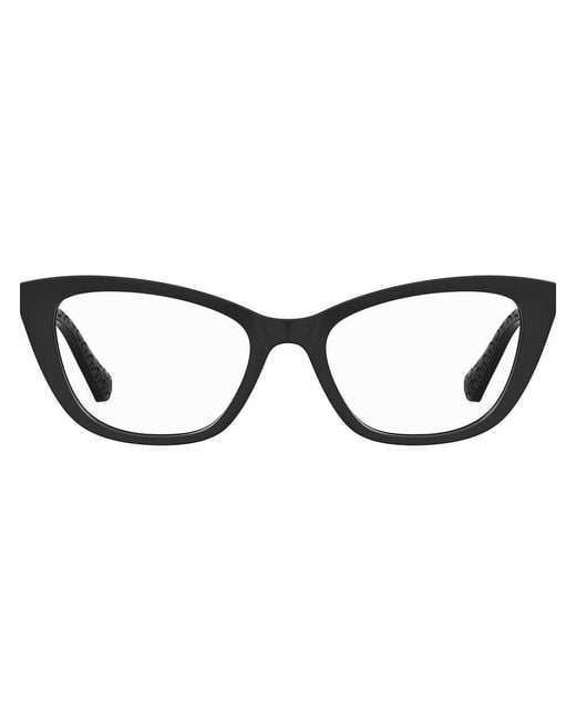 Love Moschino Black Cellulose Propionate Glasses (Frames) Accessory