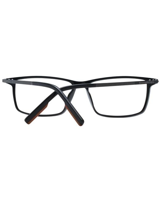 Zegna Black Plastic Glasses (frames) for men