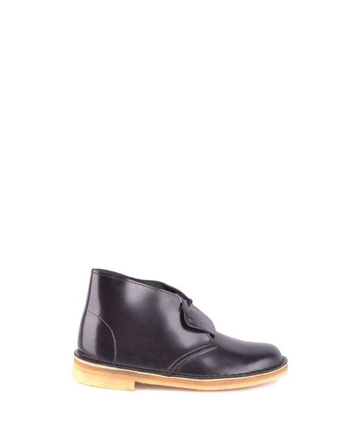 Clarks Blue Black Leather Lace
