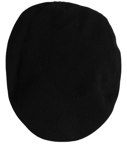 Dolce & Gabbana Men Black Wool Blend Flat Cloth Newsboy Cap Hat for men