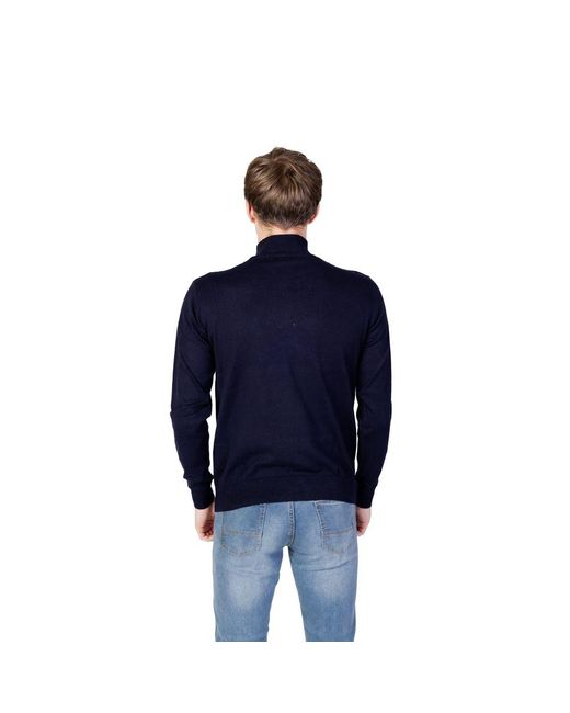 U.S. POLO ASSN. Blue Cotton Sweater for men