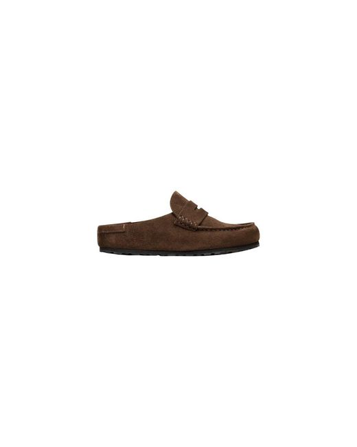Birkenstock Brown Suede Leather Moccassin for men