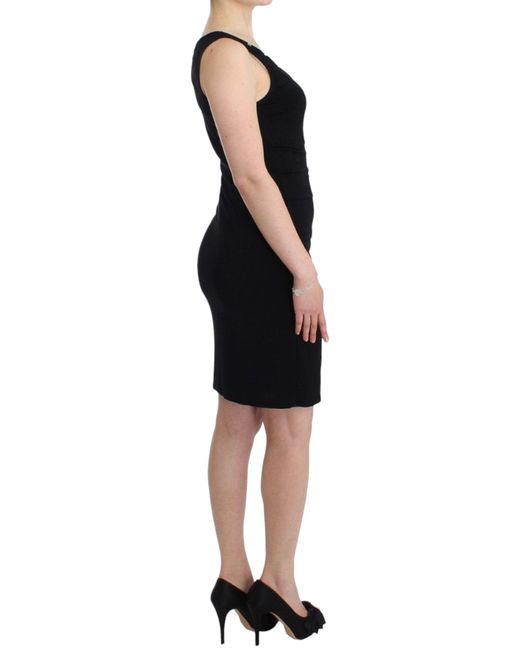 Rocco Barocco Black Pencil Sheath Dress