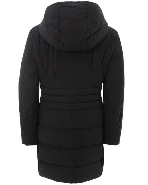 Peuterey Long Quilted Black Jacket