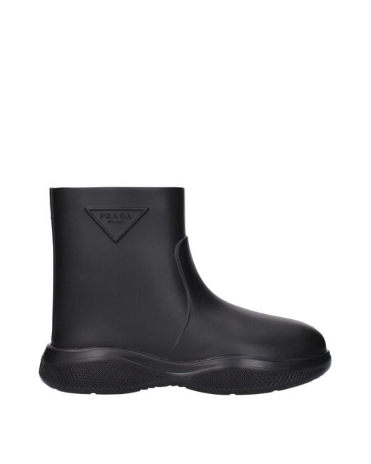 Prada Black Cotton Ankle