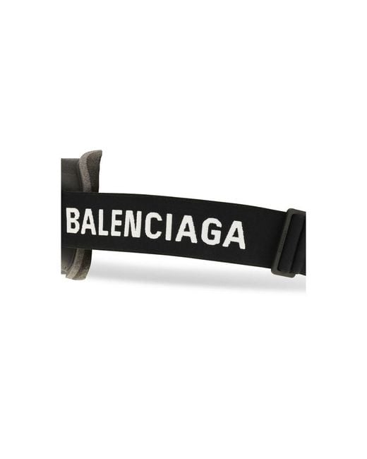 Balenciaga Blue Silver Polyamide Sunglasses for men