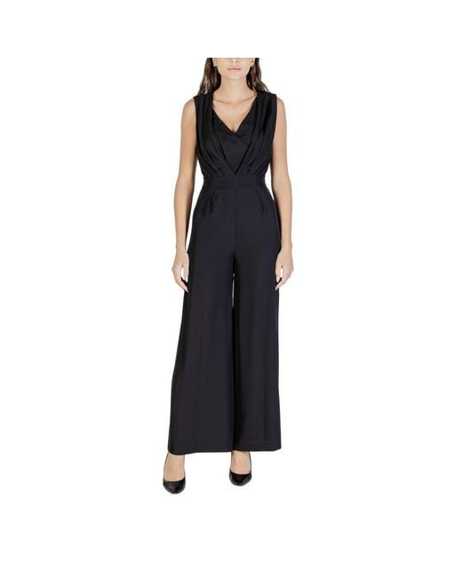 Rinascimento Black Polyester Jumpsuit