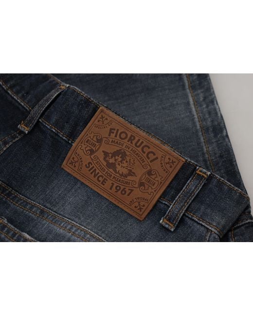Fiorucci Black Chic Mid Waist Dark Denim Skirt