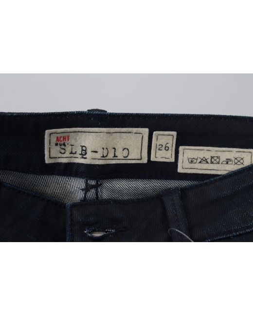 Acht Blue Low Waist Slim Fit Denim Jeans