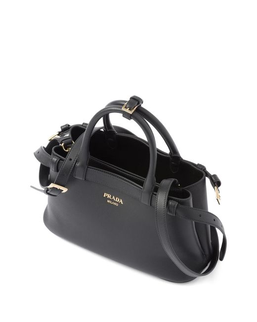 Prada Black Small Belted Leather Two
