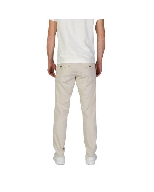 Refrigiwear Natural Beige Cotton Jeans & Pant for men