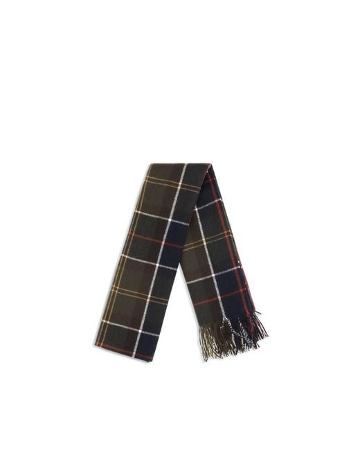 Barbour Black Bicolor Wool Oves Aries Scarf