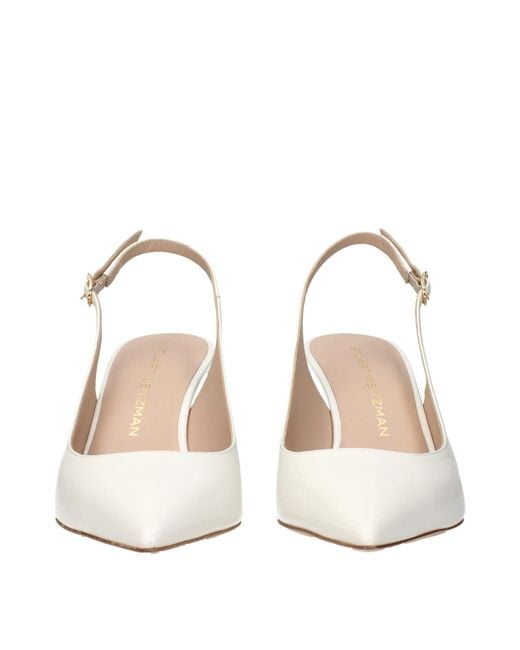 Stuart Weitzman White Leather High Heel Pumps