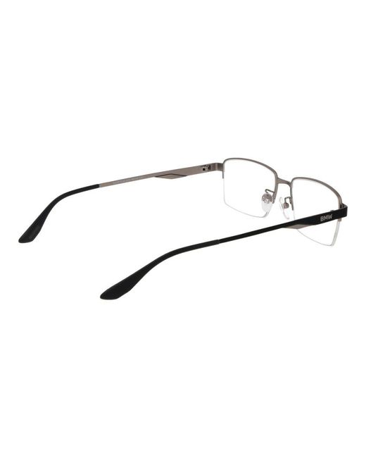 BMW Metallic Gray Metal Glasses (frames) for men