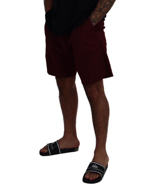 Dolce & Gabbana Black Elegant Cotton Blend Shorts for men