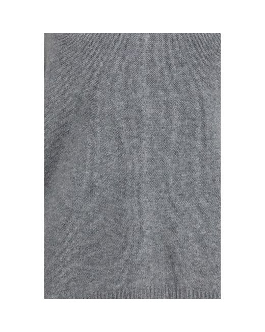 Allude Gray Cashmere Sweater