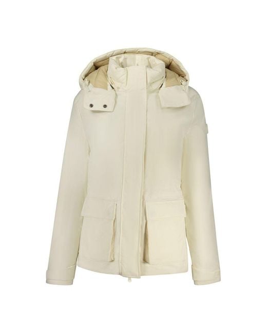 North Sails Natural White Polyester Parka Jacket