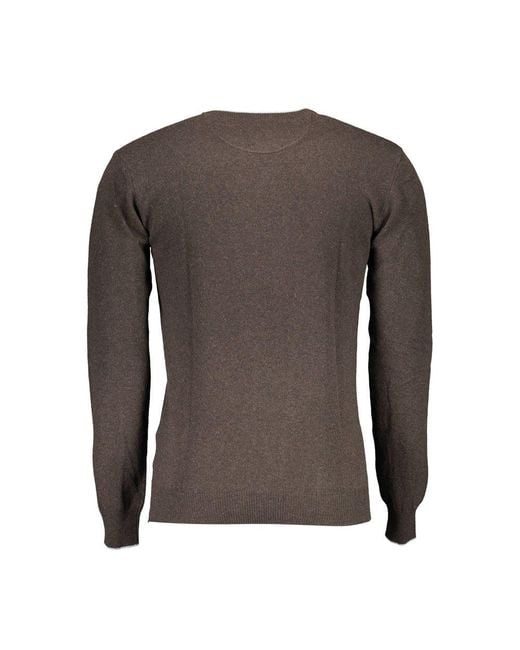 U.S. POLO ASSN. Brown Wool Men's Sweater for men