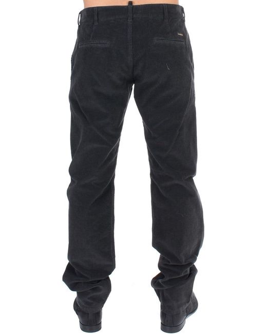 Gianfranco Ferré Blue Elegant Cotton Corduroy Pants
