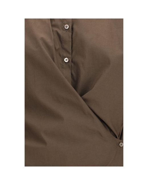 Lemaire Brown Cotton Shirt