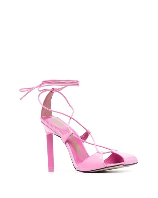 The Attico Pink Adele 105Mm Sandals