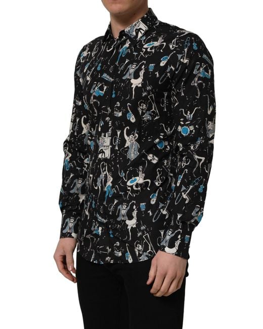 Dolce & Gabbana Black Casual Shirts for men