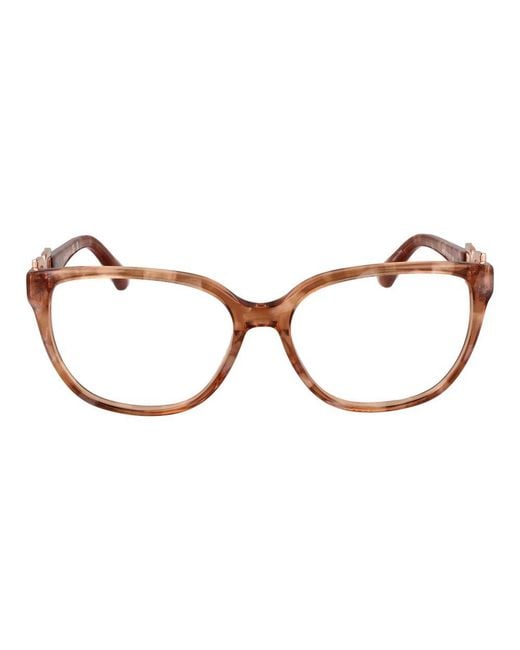 MARCIANO BY GUESS Brown Orange Acetate Glasses (frames) for men