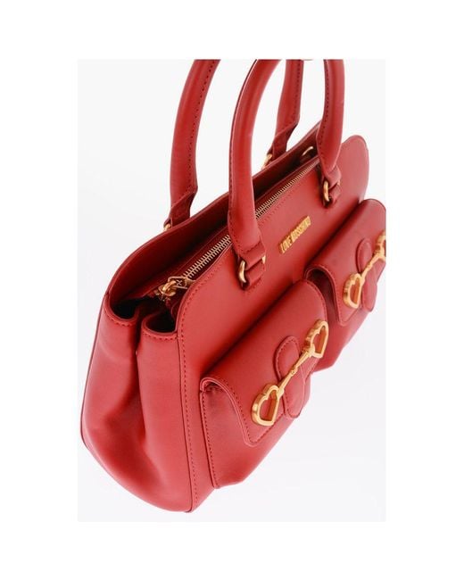 Moschino Red Polyethylene Tote Bag