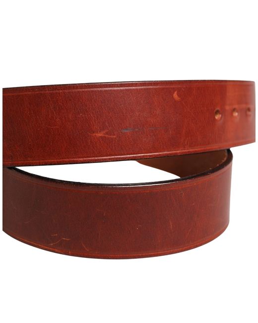 Gianfranco Ferré Red Bordeaux Wide Leather Waist Gold Silver Buckle Belt