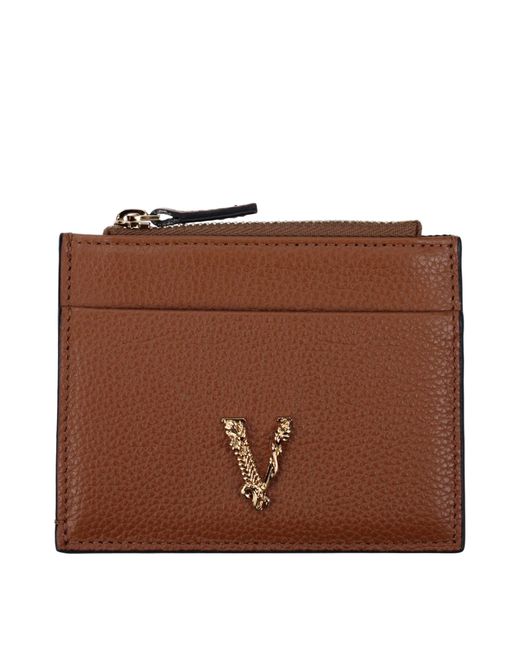 Versace Brown Leather Wallet
