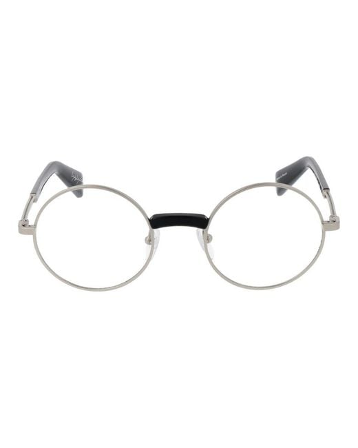 Yohji Yamamoto Brown Metal Glasses (Frames) for men