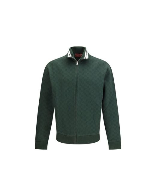 Gucci Green Bicolor Polyamide Shell Jacket for men