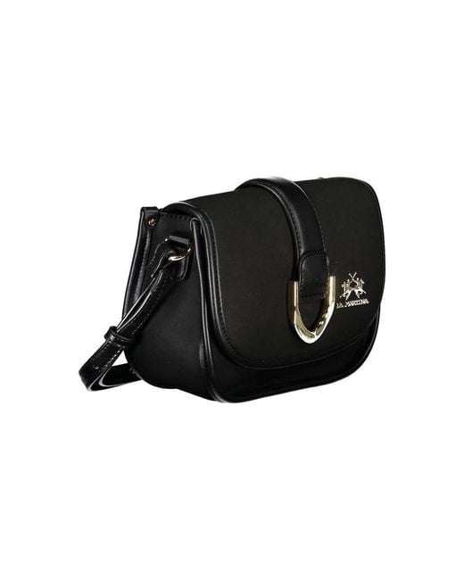 La Martina Black Polyethylene Handbag