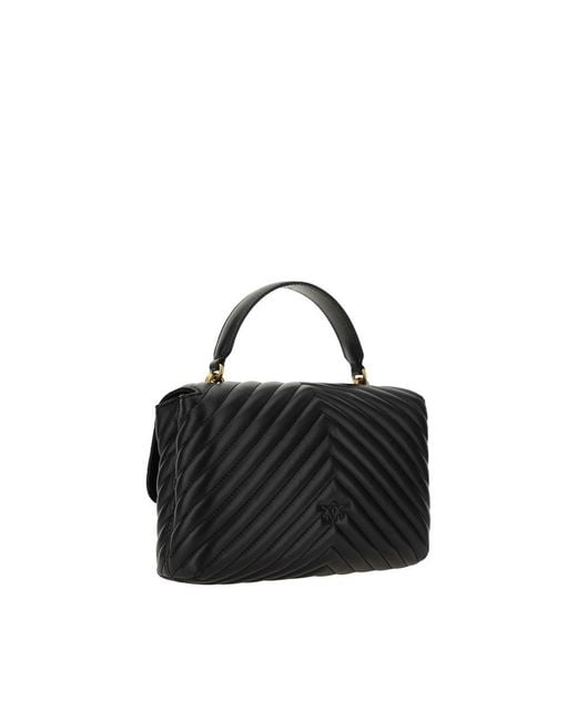 Pinko Black Love Lady Handbag