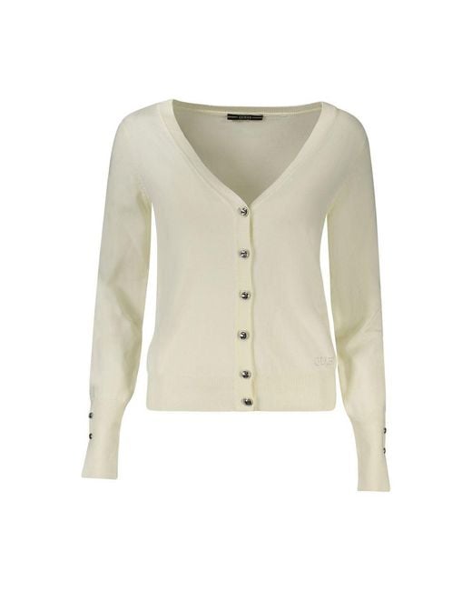 Guess Natural Bianco Viscosa S Cardigan