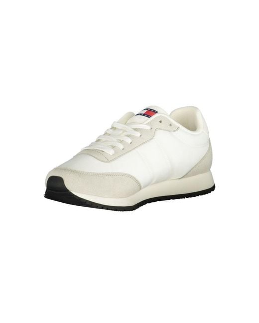 Tommy Hilfiger White Polyurethane Men Sneaker for men