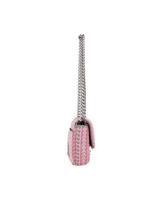 Marc Jacobs Pink Neon The Monogram Leather J Mini Shoulder Bag Crossbody