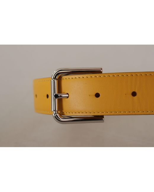 Dolce & Gabbana Black Elegant Leather Belt
