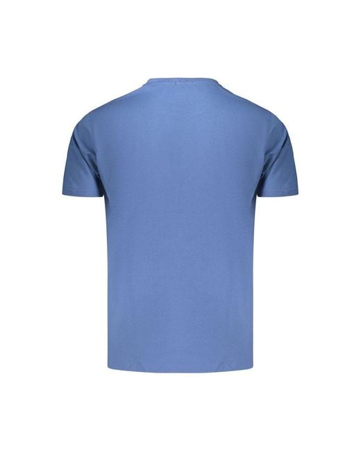 COVERI MOVING Blue Cotton Men's T for men