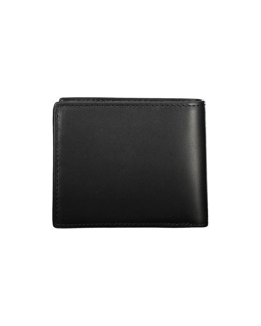 Tommy Hilfiger Black Elegant Leather Bifold Wallet for men