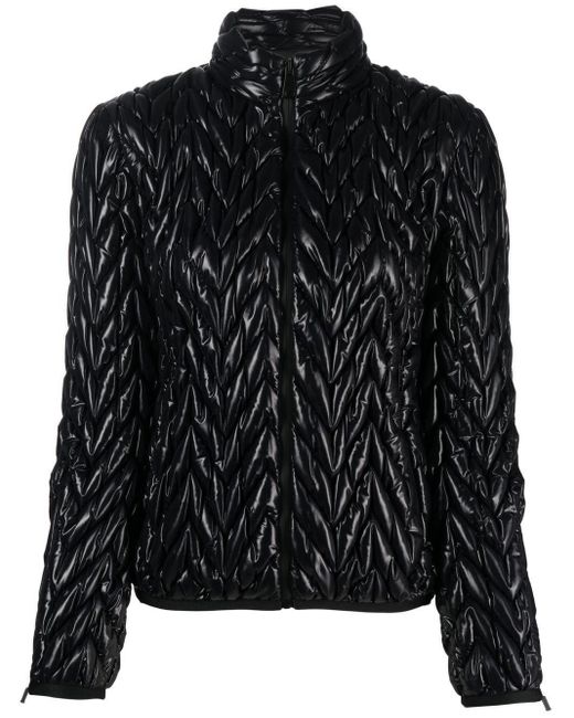 Khrisjoy Black Quilted Zip-fastening Jacket