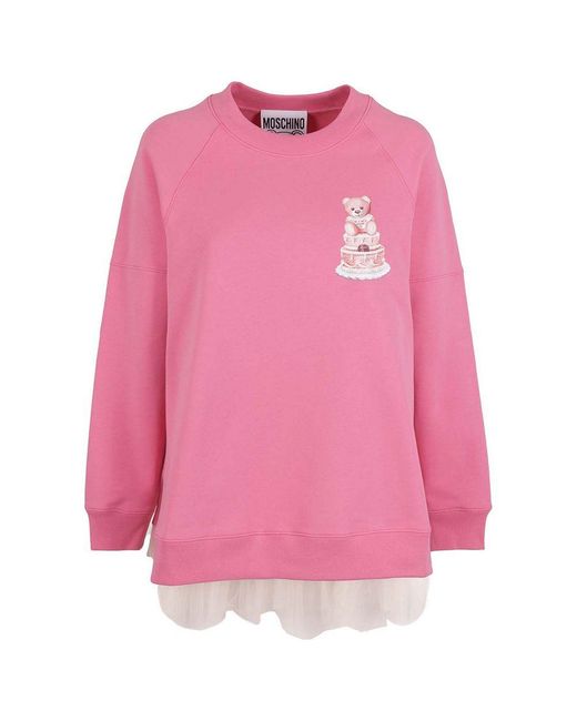 Moschino Couture Pink Cotton Sweater