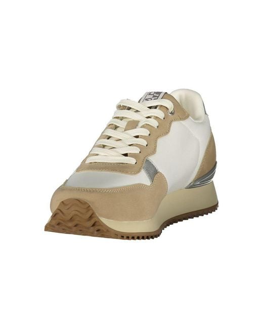 Napapijri White Bianco Polyester 's Sneakers